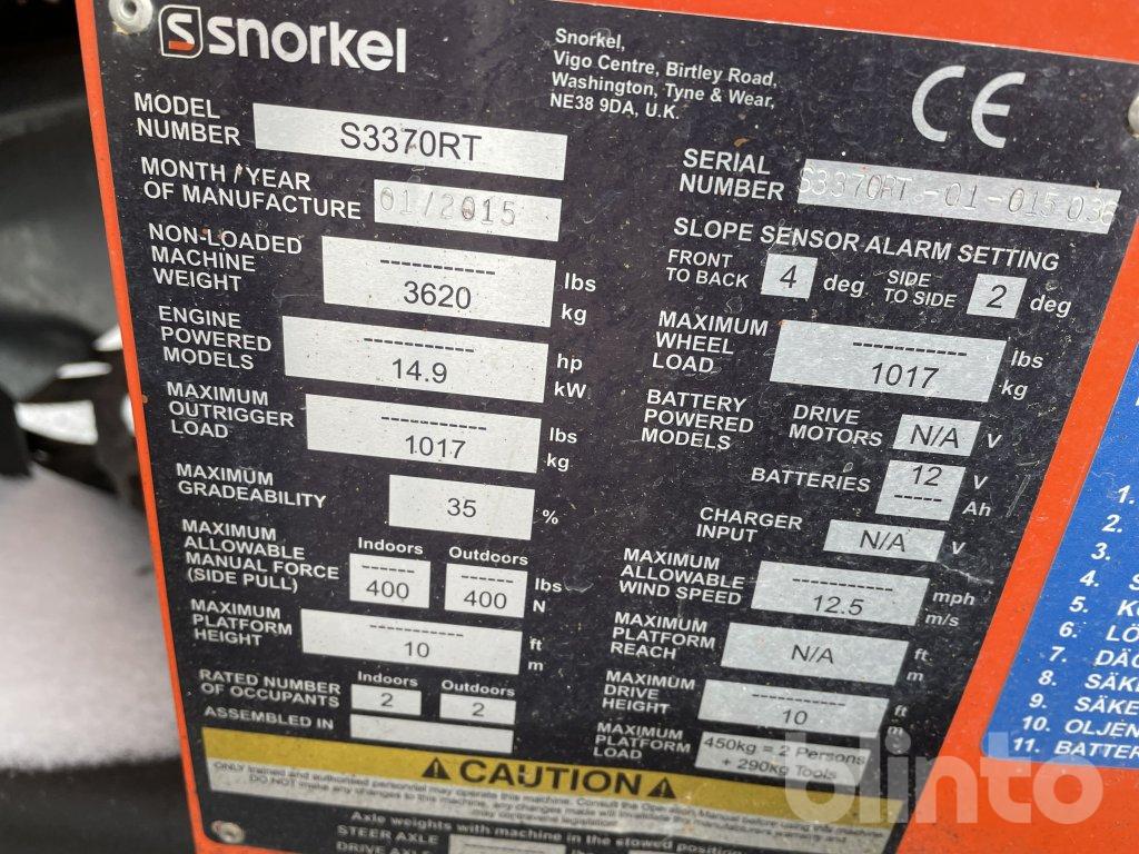 Saxlift Snorkel S3370RT