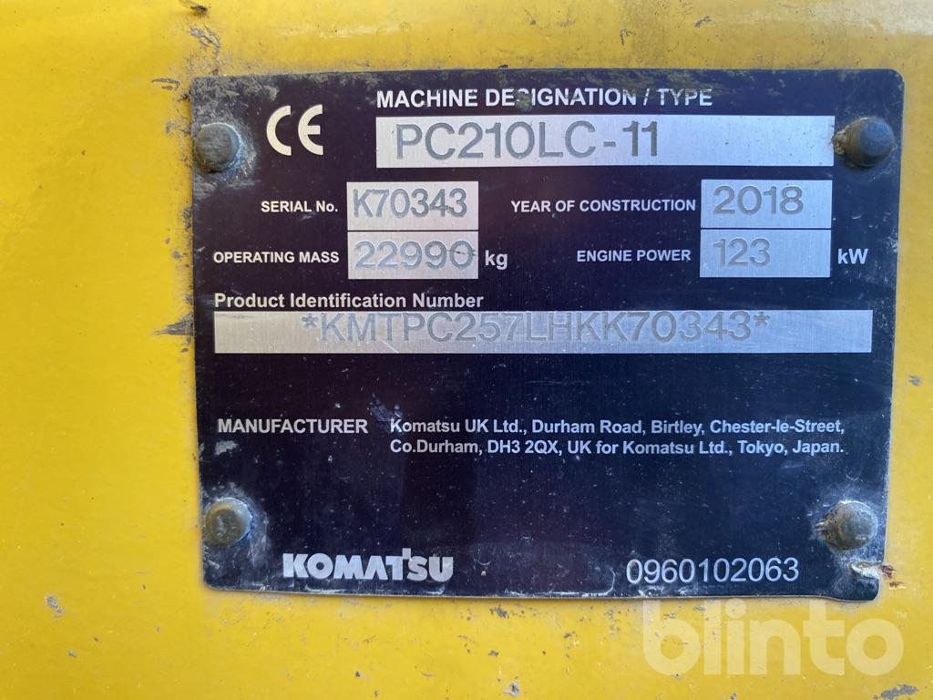 Grävmaskin Komatsu PC 210 LC