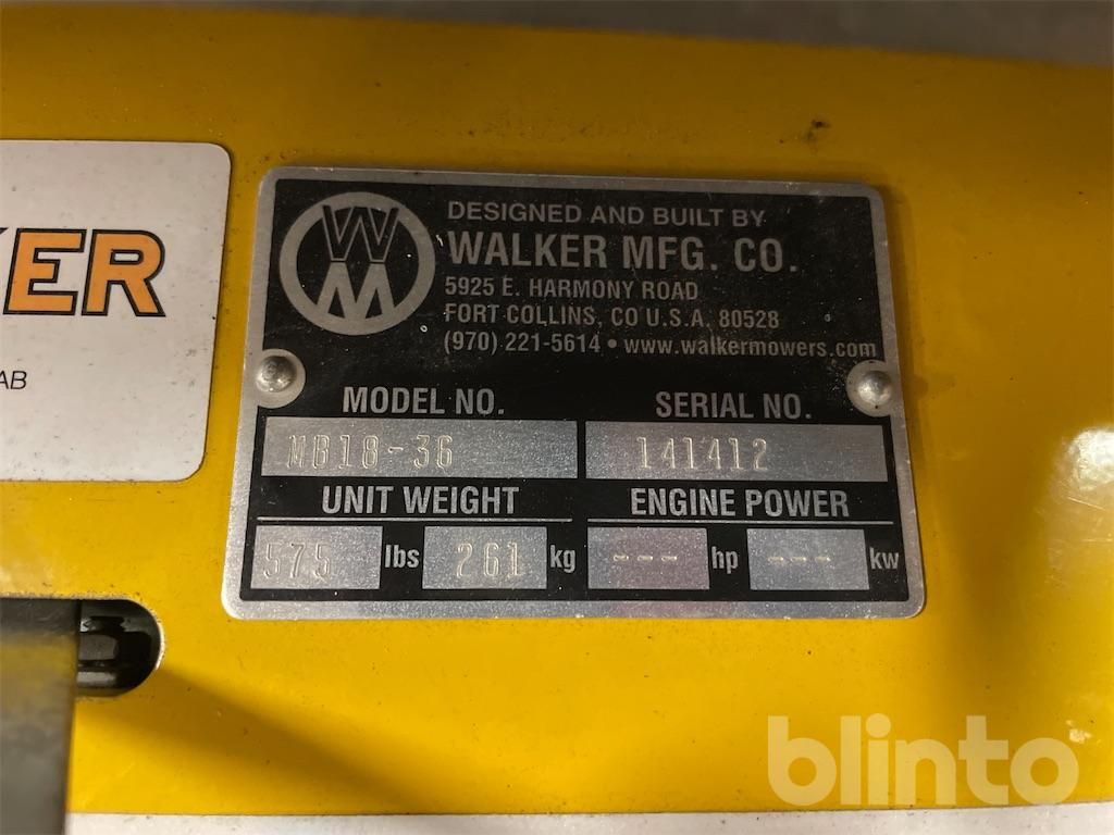 Åkgräsklippare Walker MB18-36