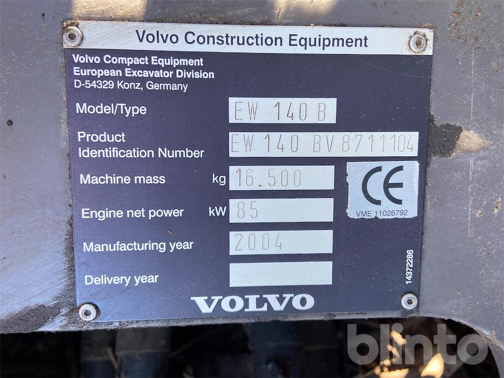 Hjulgrävare Volvo EW140B