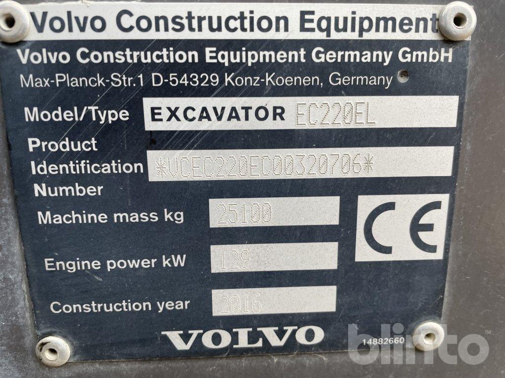 Bandgrävare Volvo 220 EL