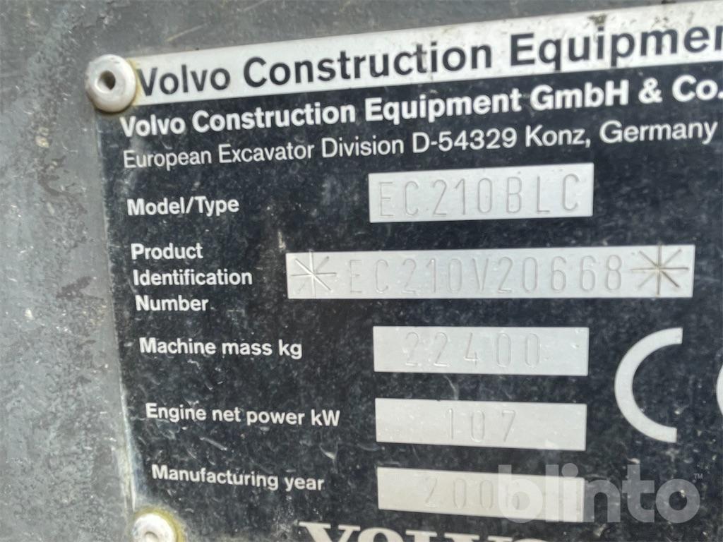 Grävmaskin Volvo ec 210