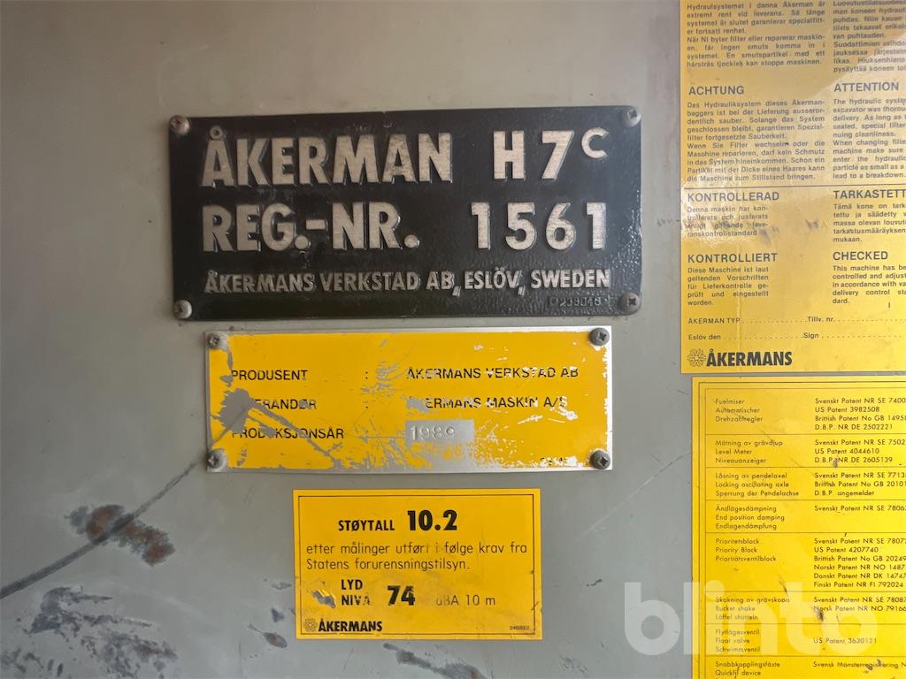 Bandgrävare Åkerman H7C Reparationsobjekt