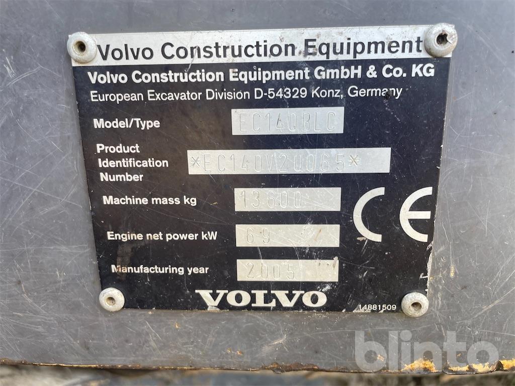 Bandgrävare Volvo EC140BLC