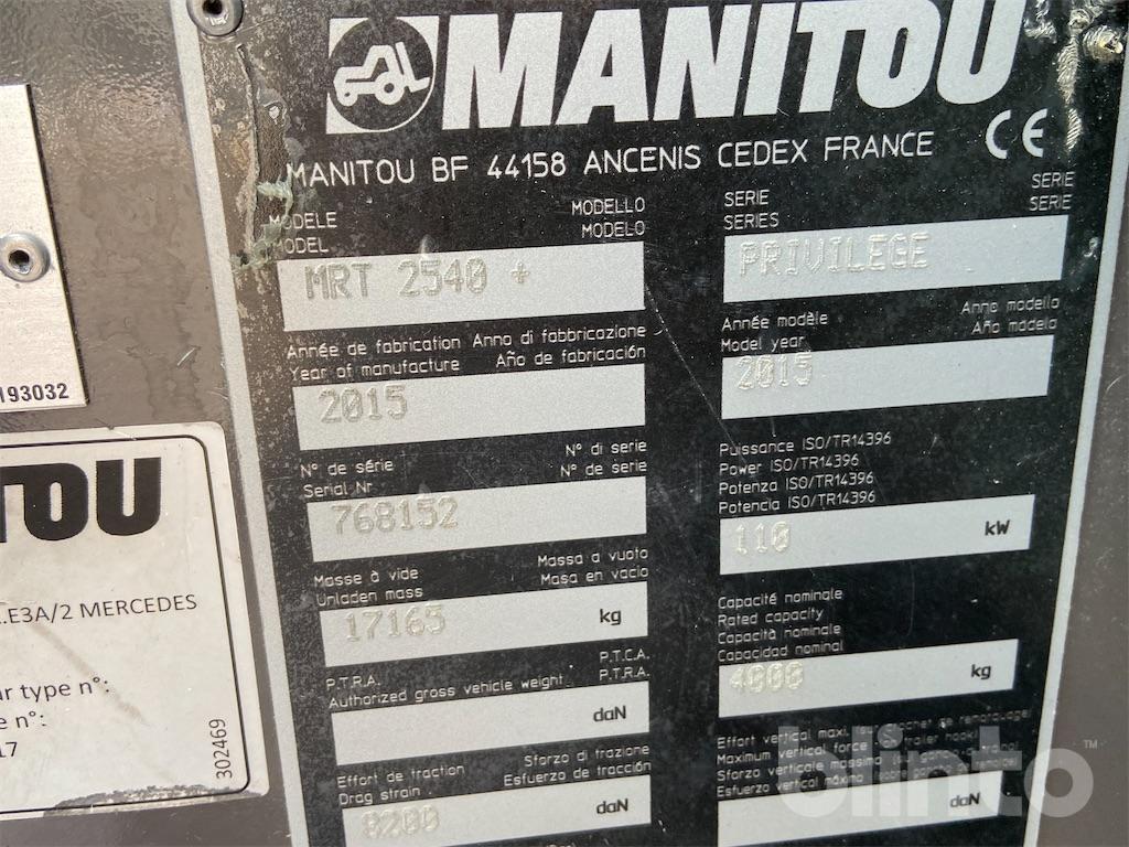 Teleskoplastare Manitou MRT 2540+