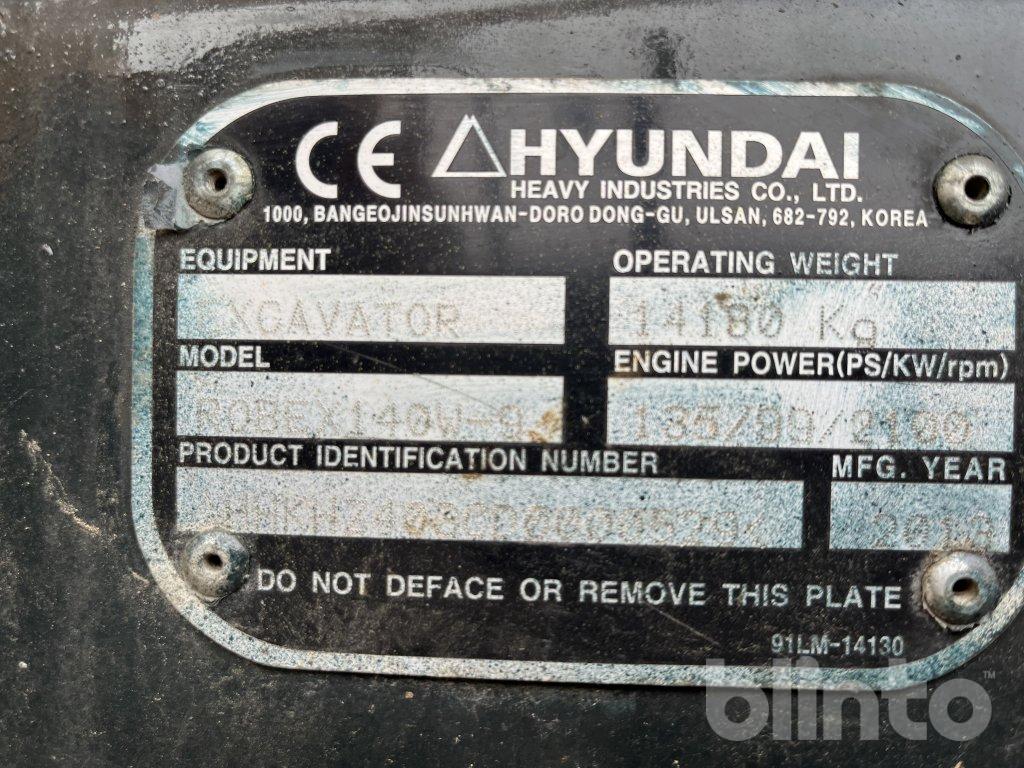 Hjulgrävare Hyundai 140W-9