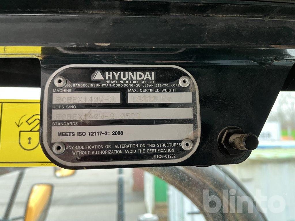 Hjulgrävare Hyundai 140W-9
