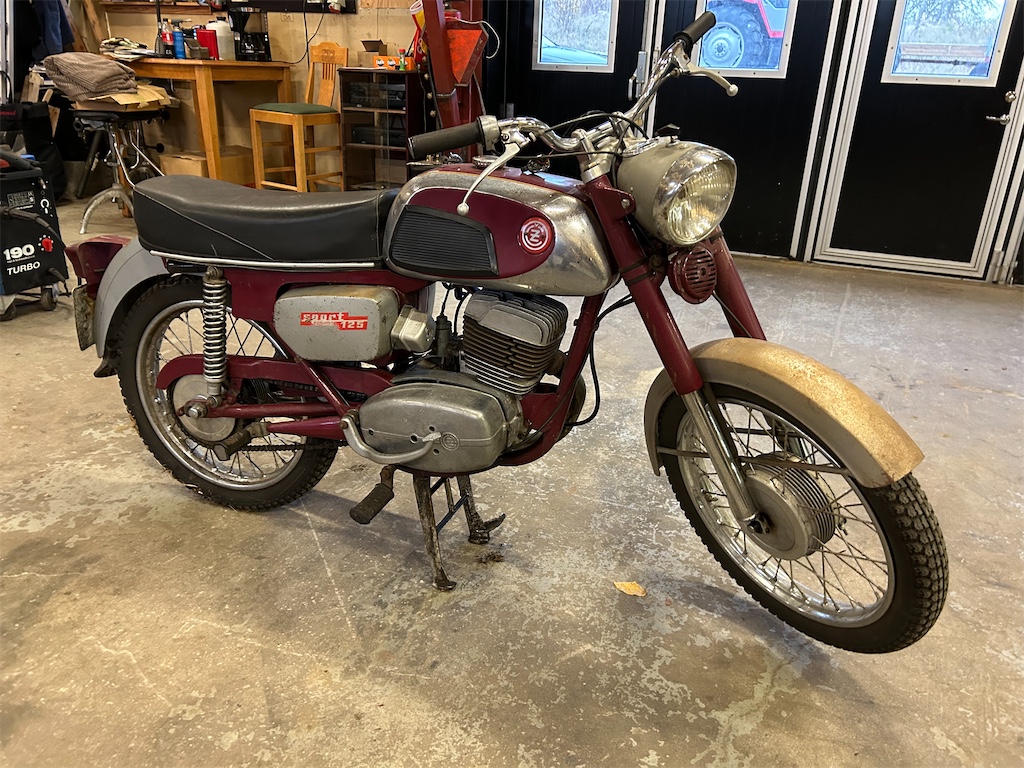 Veteran Motorcykel JAWA CZ 125 Sport Blinto Auktioner