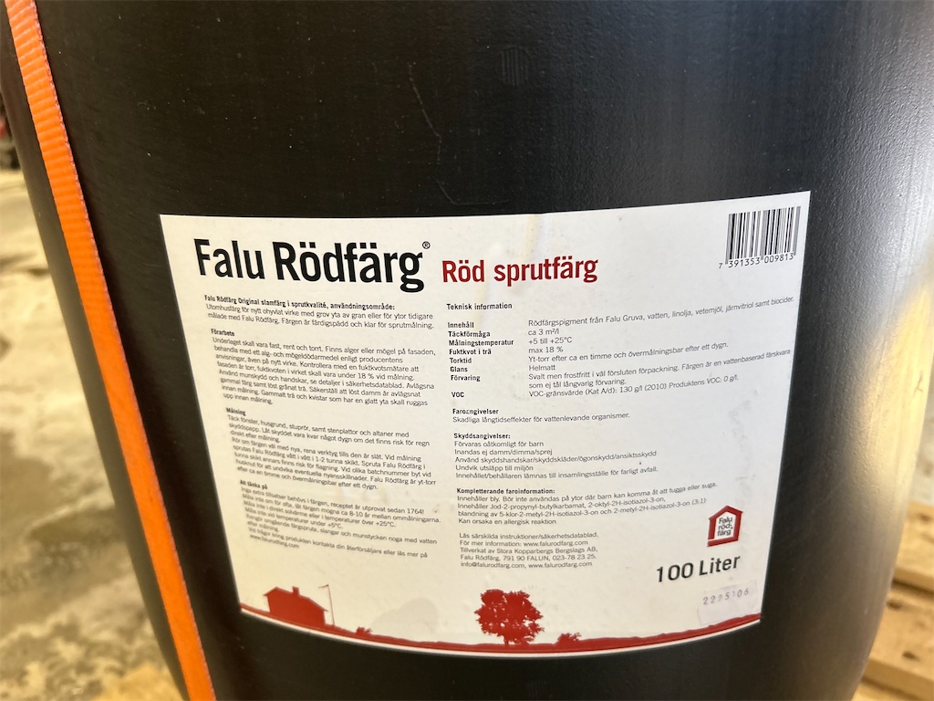 Färg - Faluröd | Blinto auktioner