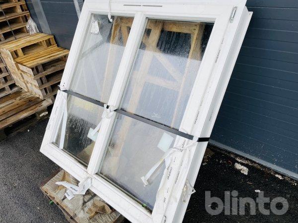 Fönster PVC/Alu 1380 x 1425 mm (oanvänt)