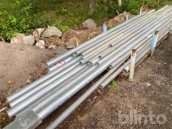 Galvade rör - 3 och 6 meters | Blinto auktioner