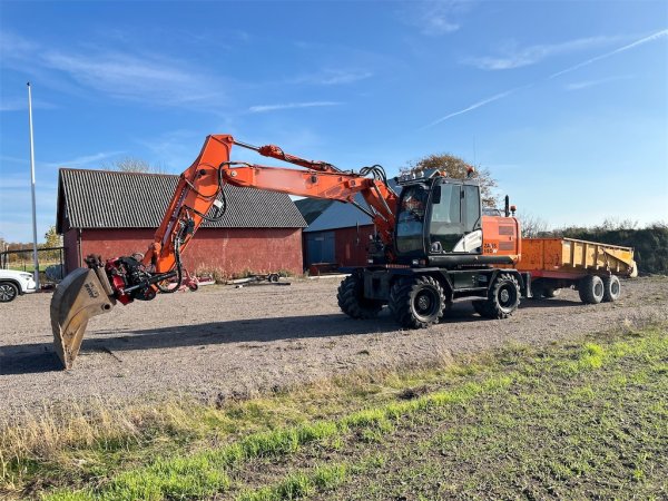 Hjulgrvare med vagn Hitachi ZX 140W