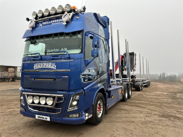 Timmerbil med slp VOLVO FH16 750 / Floby