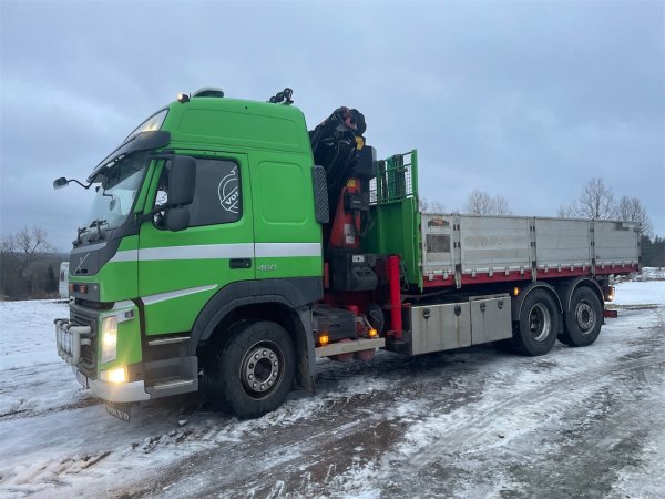 Kranbil med tipp VOLVO FM 460