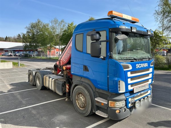 Kranbil SCANIA R420 LB 6X2 med Fassi F420XP Kran