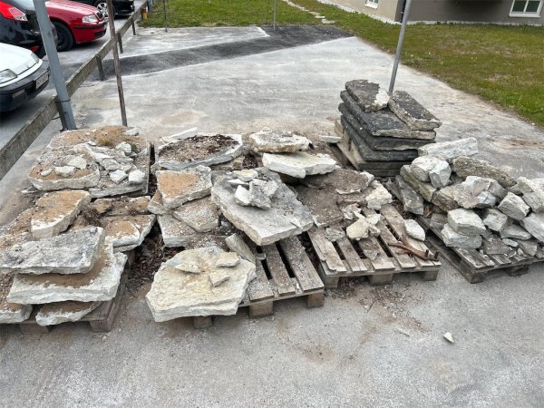 Kalkstensskiffer 6 pallar