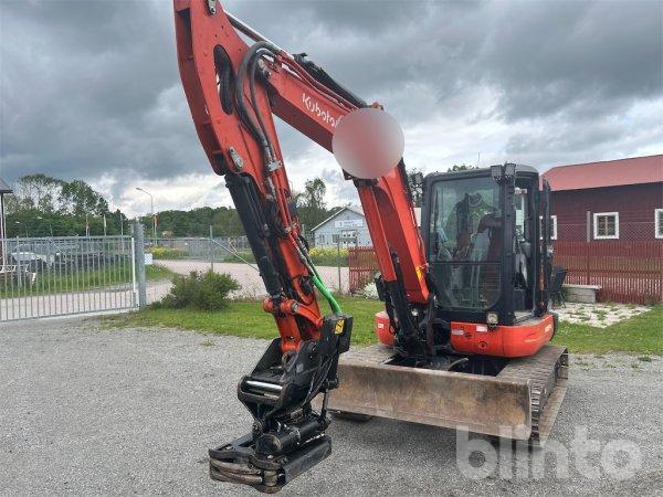 Minigrävare Kubota KX057-4 Scanlaser/Tiltrotator