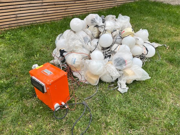 Bygglampor ca 60st Med transformator