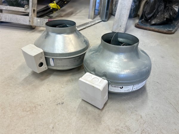 Kanalfläktar Systemair / K sileo 125 XL / 2 stycken