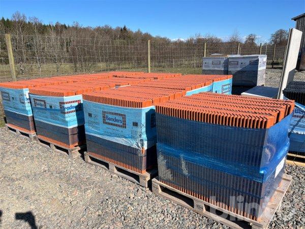 Nya takpannor Benders Candor Tegelröd - 10 pallar