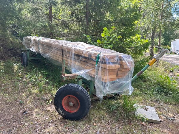 Brädgårdsvagn Med kulhandske