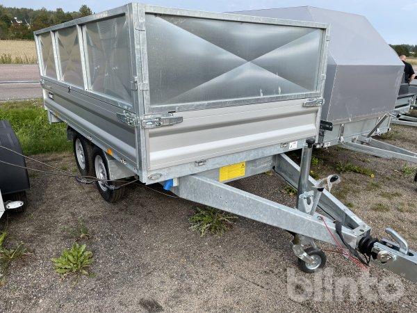 Tippsläp hydrauliskt VARIANT med plåt sidor