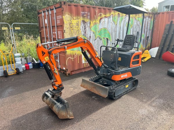 Minigrävare  Shanding SD13D med redskap & maskintrailer