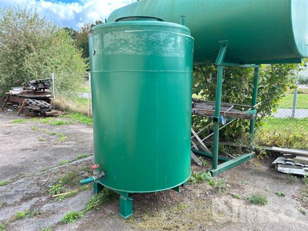 2m3 oljetank Dubbelmantlad rund tank