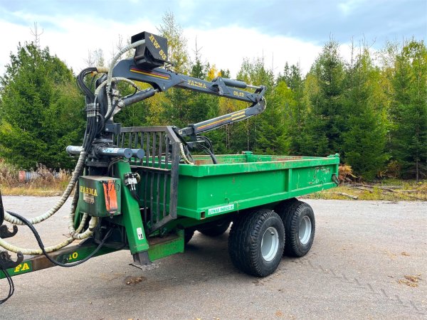 Skogsvagn/kran/flak Utnäs industri Farma