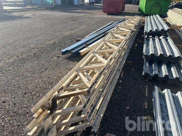 Stålstomme 264kvm Inkl 10st pelare á 6meter